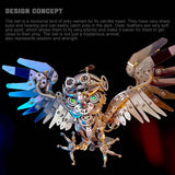 Stirlingkit 700+PCS Steampunk Owl DIY Assembly Model Building Kits, view 6