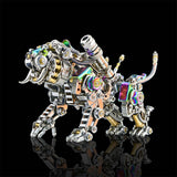 Stirlingkit 700PCS+ Colorful Bengal Tiger 3D Metal Model Assembly Building Kit for Adults, view 3