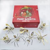 Stirlingkit 7PCS/SET 3D DIY Mini Steampunk Mini Metal Insects Model Kits Christmas, view 3