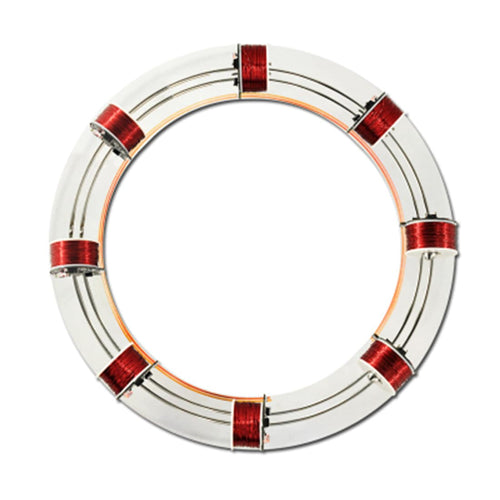 Stirlingkit 8-coil Circular Electromagnetic Accelerator with High Magnetic Beads Scientific Experiment