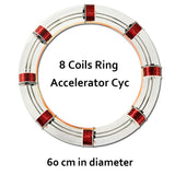 Stirlingkit 8-coil Circular Electromagnetic Accelerator with High Magnetic Beads Scientific Experiment, view 4
