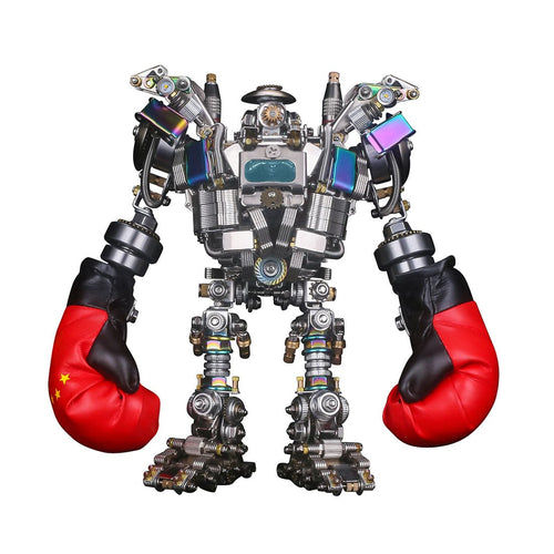 Stirlingkit 880PCS+ DIY Mechanical Boxing Enthusiasts Mech Metal Model Educational Toy Gift