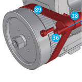 Stirlingkit #89 90MXL Starter Belt(90)for Toyan FS-L400 Engine, view 2
