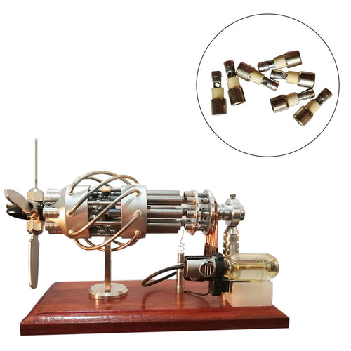 Stirlingkit 8Pcs Fire-jet Head for 16 Cylinders Motor Stirling Engine Generator