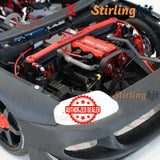 Stirlingkit 8th Scale Supra RC Sports Car for Semto 2 Cylinder Engine Model Project Officially Authorized by Scale Addiction, view 5