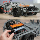 Stirlingkit 8th Scale Supra RC Sports Car for TOYAN FS-L400 Inline 4 Cylinder Engine Model Project Officially Authorized by Scale Addiction, view 2