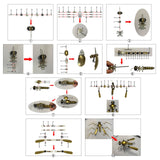 Stirlingkit 90PCS+ Steampunk Insect MINI Metal Creative Crafts, view 6