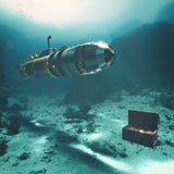 Stirlingkit 94pcs Deap Sea Mechanical Submarine Model Building Kit-Elusive Nautilus, view 2