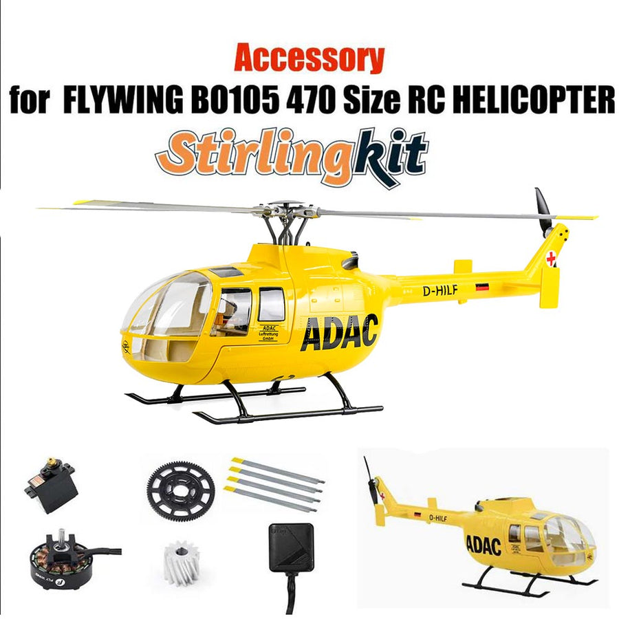 Stirlingkit Accessory for Flywing BO-105 GPS RC Helicopter RTF