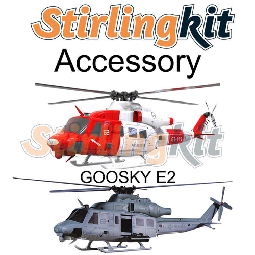 Stirlingkit Accessory for GOOSKY E2 1:35 UH-1Y UH-1 RC Helicopter