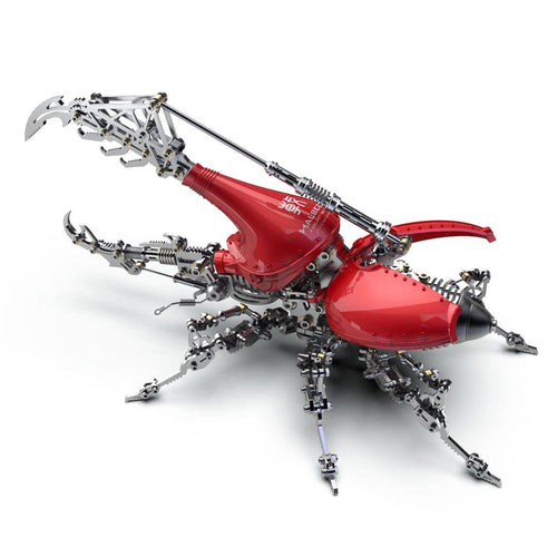 Stirlingkit Adavanced 1014PCS+ Mechanical Green Dynastes Beetle 3D Metal DIY Assembly Kits Toys