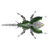 Stirlingkit Adavanced 1014PCS+ Mechanical Green Dynastes Beetle 3D Metal DIY Assembly Kits Toys, view 2