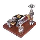 Stirlingkit Adjustable Speed Stirling Engine Model with Horizontal Flywheel Experiment Toy, view 2