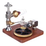 Stirlingkit Adjustable Speed Stirling Engine Model with Horizontal Flywheel Experiment Toy, view 4