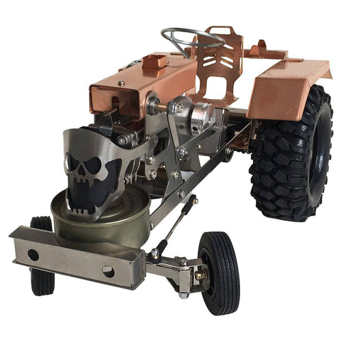 Stirlingkit Alcohol Powered Mini Tractor with Fire Stirling Engine