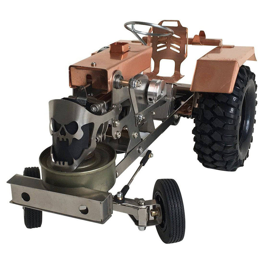 Stirlingkit Alcohol Powered Mini Tractor with Fire Stirling Engine