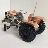 Stirlingkit Alcohol Powered Mini Tractor with Fire Stirling Engine, view 3