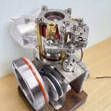 Stirlingkit Alcohol-Powered Transparrent 16cc Four-Stroke Engine Model for Teaching Demonstration, view 2