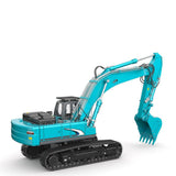 Stirlingkit All-metal 1/14 2.4G 10CH Multi-Functional RC Hydraulic Excavator Engineering Navvy Construction Machinery Model Blue, view 3