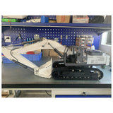 Stirlingkit All-metal 1/14 2.4G 10CH Multi-Functional RC Hydraulic Excavator Engineering Navvy Construction Machinery Model Blue, view 5