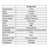 Stirlingkit Alpha Dragon Ⅲ .21 3P 3.49cc Off-road Vehicle Methanol Engine, view 5