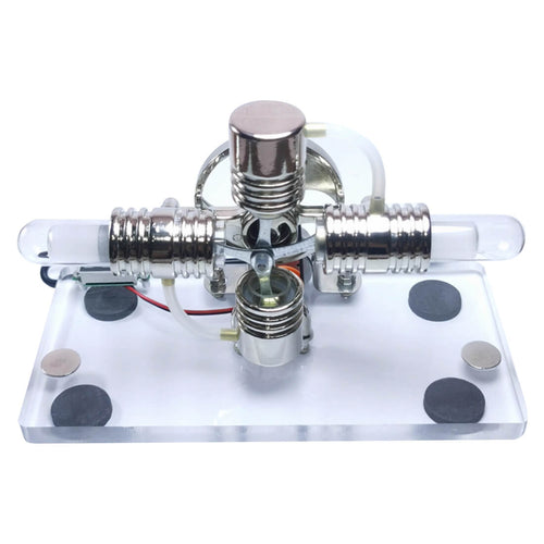 Stirlingkit Alpha Hot Air Horizontal Opposed Generator Stirling Engine Model Science Toy