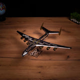 Stirlingkit AN-225 MRIYA Aircraft Model Kit Stainless Steel 3D Metal Puzzle for Aviation Lovers, view 3