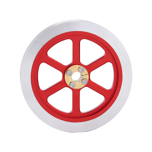 Stirlingkit Anodized Polished Flywheel Replacement Part for ENJOMOR Hit and Miss Engine Models