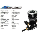 Stirlingkit ARGUS-23 A52 .23 5+2P Methanol Engine for 1/8 Off-road Racing Vehicle, view 3