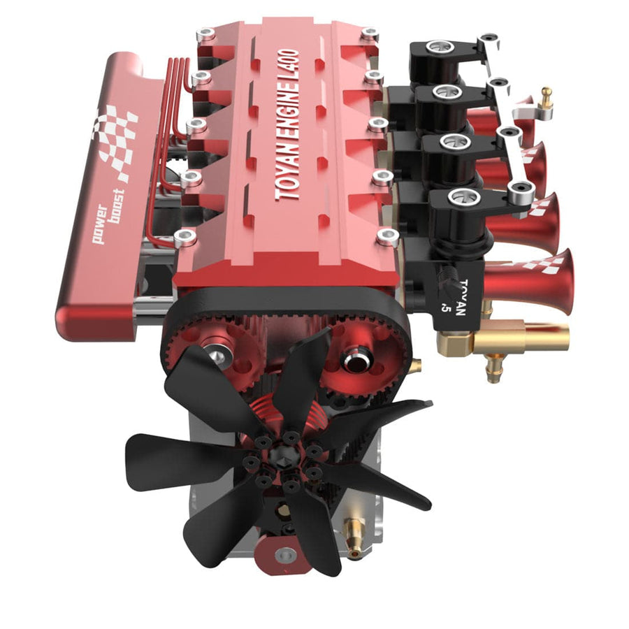 Stirlingkit Assembled Toyan FS-L400 14cc Inline Four-cylinder Four-stroke Water-cooled Nitro Engine Model - RTR Version