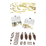 Stirlingkit Assembly Metal Solid Wood 3D Dynamic Delicate Mechanical Mystery Aircraft Model Kit for Adult, view 2