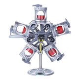 Stirlingkit Assembly Radial Engine Model 5 Cylinder Star Engine Toy Collection Decoration, view 5