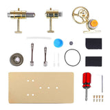 Stirlingkit Assembly Single Cylinder Stirling Engine Generator DIY Model - Golden, view 3