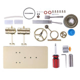 Stirlingkit Assembly Single Cylinder Stirling Engine Generator DIY Model - Golden, view 6