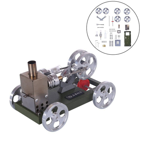 Stirlingkit Assembly Stirling Engine Car DIY Model Trolley Vehicle Set Toy