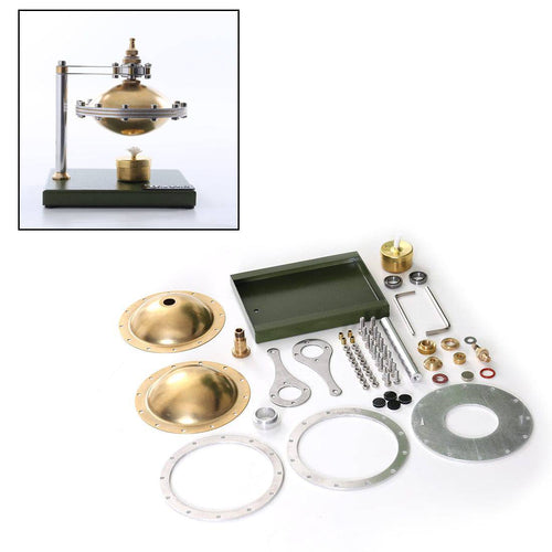 Stirlingkit Assembly UFO Spin Suspension Hero's Steam Engine with Copper Boiler