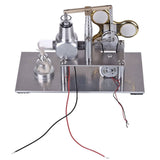 Stirlingkit Balance Type Hot Air V2 Stirling Engine Generator with Luminous Gyroscope Bulb Experiment Toy, view 6