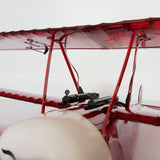 Stirlingkit Balsa Wood RC Biplane Electric Trainer Fixed-wing Aircraft Assembly 770mm ARF - Red, view 6