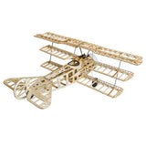 Stirlingkit Balsa Wood Triplane Assembly Electric Fixed-wing Aircraft Trainer KIT 770mm, view 3
