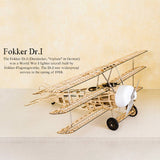 Stirlingkit Balsa Wood Triplane Assembly Electric Fixed-wing Aircraft Trainer KIT 770mm, view 6