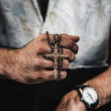 Stirlingkit Baroque Cross Necklace Pendant, view 2