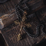 Stirlingkit Baroque Cross Necklace Pendant, view 6