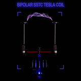 Stirlingkit Bipolar Tesla Coil SSTC Artificial Lightning Magnetic Storm Music Coil, view 5