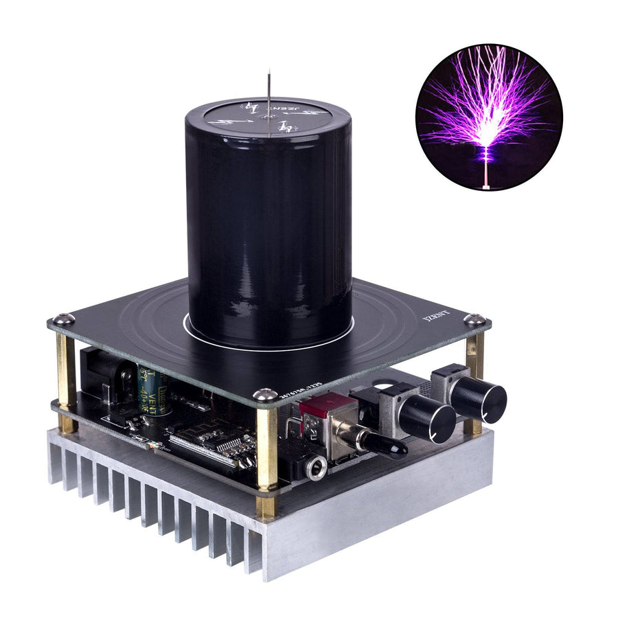 Stirlingkit Bluetooth Square Wave Music Tesla Coil with 20cm Artificial Lightning