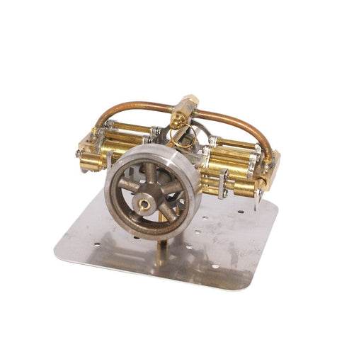 Stirlingkit Brass Mini Steam Engine Model without Boiler for Model Ship