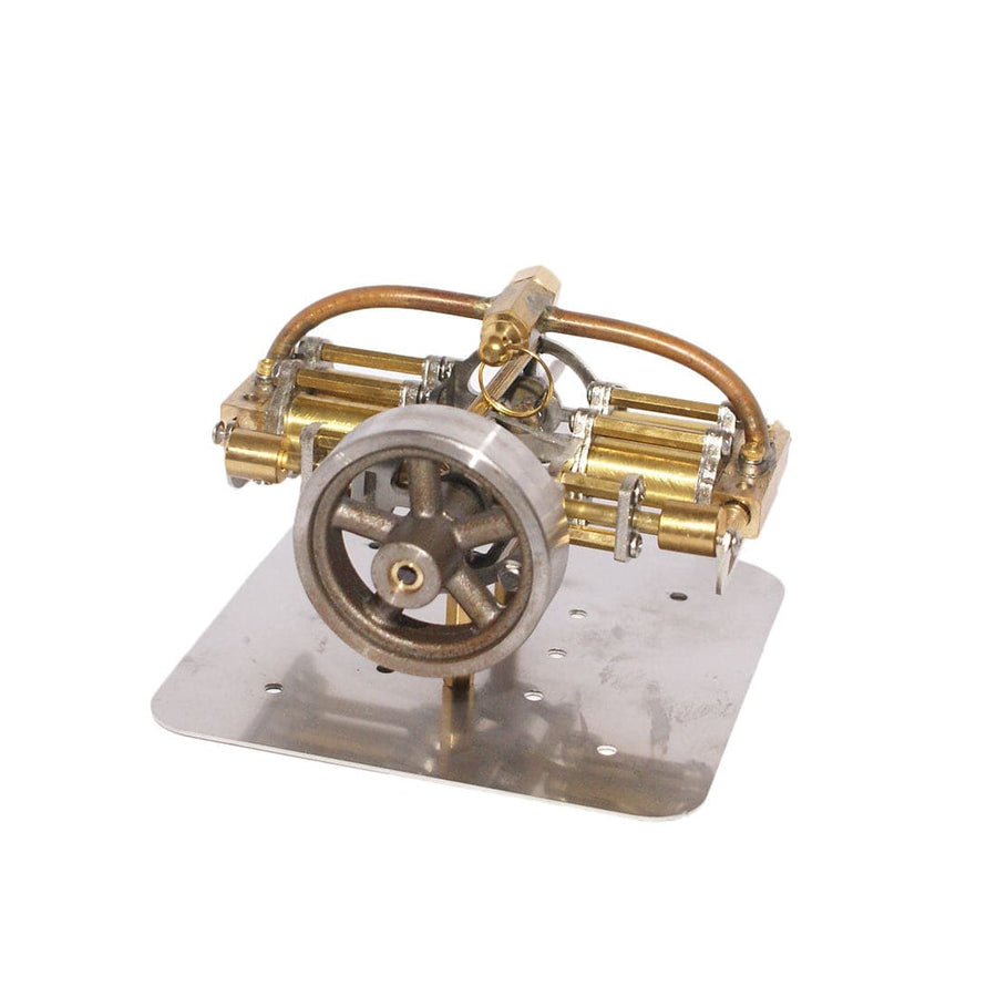 Stirlingkit Brass Mini Steam Engine Model without Boiler for Model Ship