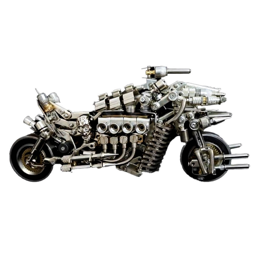 Stirlingkit Build a Motorcycle 3D DIY Metal Mode Kits Gift for Bikers 900+PCS