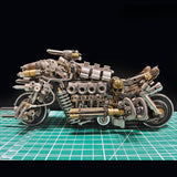Stirlingkit Build a Motorcycle 3D DIY Metal Mode Kits Gift for Bikers 900+PCS, view 2