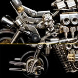 Stirlingkit Build a Motorcycle 3D DIY Metal Mode Kits Gift for Bikers 900+PCS, view 3