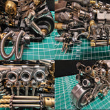 Stirlingkit Build a Motorcycle 3D DIY Metal Mode Kits Gift for Bikers 900+PCS, view 4